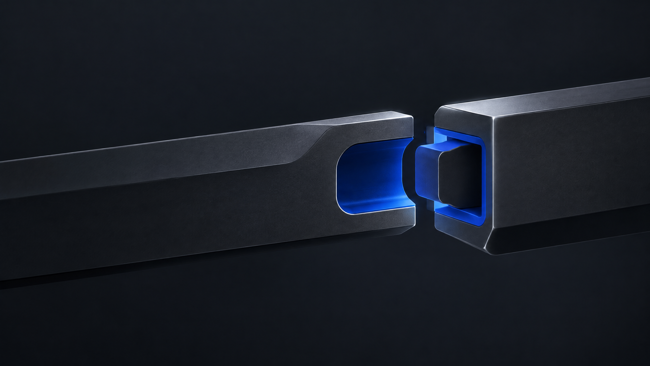 Abstract editorial illustration of two systems joining in post-close integration