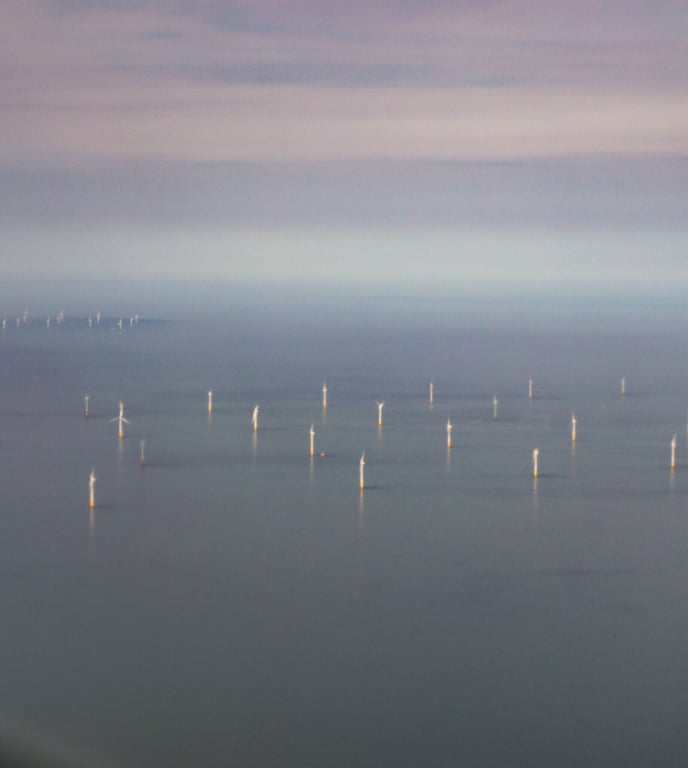 An infrastructure asset at dusk, representing private markets investment such as real assets and infrastructure